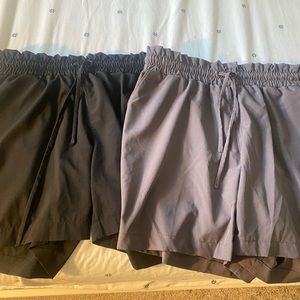Mondetta brand found at Costco. Two pairs of shorts included Black and Lavender